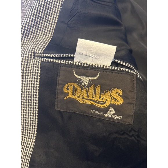 Dallas By Paragon Western‎ Cowboy Yoke Sports Coat Suit Jacket Blazer Men's 48R - Picture 4 of 12